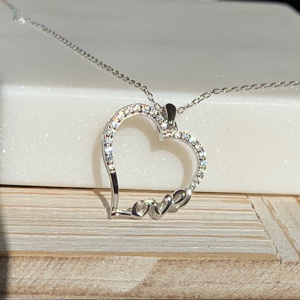 Sterling Silver Love Heart Necklace